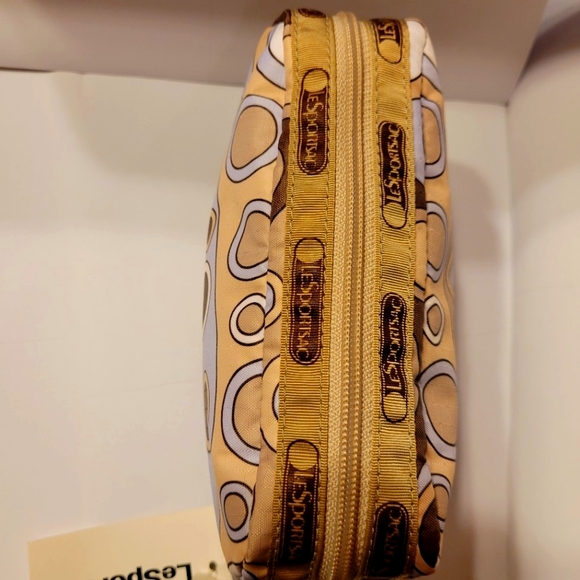 NWT LeSportsac Rectangular cosmetic Caviar taupe case bag - Picture 4 of 11